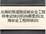 北海初级道路运输安全工程师考试培训机构哪里找(北海安全工程师培训)