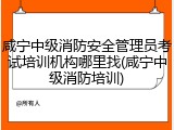 咸宁中级消防安全管理员考试培训机构哪里找(咸宁中级消防培训)