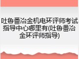 吐鲁番冶金机电环评师考试指导中心哪里有(吐鲁番冶金环评师指导)