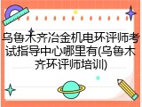 乌鲁木齐冶金机电环评师考试指导中心哪里有(乌鲁木齐环评师培训)