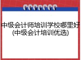 中级会计师培训学校哪里好(中级会计培训优选)
