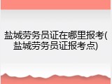盐城劳务员证在哪里报考(盐城劳务员证报考点)