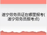 遂宁劳务员证在哪里报考(遂宁劳务员报考点)