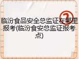 临汾食品安全总监证在哪里报考(临汾食安总监证报考点)