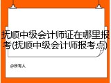 抚顺中级会计师证在哪里报考(抚顺中级会计师报考点)