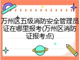 万州区五级消防安全管理员证在哪里报考(万州区消防证报考点)