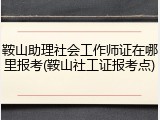 鞍山助理社会工作师证在哪里报考(鞍山社工证报考点)