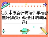 汕头中级会计师培训学校哪里好(汕头中级会计培训优选)