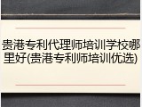 贵港专利代理师培训学校哪里好(贵港专利师培训优选)