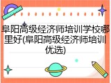 阜阳高级经济师培训学校哪里好(阜阳高级经济师培训优选)