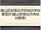 璧山区初级经济师培训学校哪里好(璧山初级经济师培训推荐)