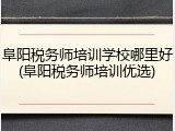 阜阳税务师培训学校哪里好(阜阳税务师培训优选)