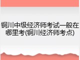 铜川中级经济师考试一般在哪里考(铜川经济师考点)