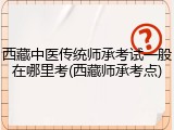 西藏中医传统师承考试一般在哪里考(西藏师承考点)
