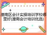 潼南区会计实操培训学校哪里好(潼南会计培训优选)