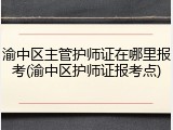 渝中区主管护师证在哪里报考(渝中区护师证报考点)