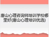 唐山心理咨询师培训学校哪里好(唐山心理培训优选)