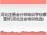 河北注册会计师培训学校哪里好(河北注会培训优选)