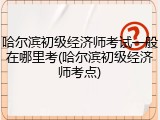 哈尔滨初级经济师考试一般在哪里考(哈尔滨初级经济师考点)