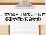 西安初级会计师考试一般在哪里考(西安初会考点)
