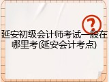 延安初级会计师考试一般在哪里考(延安会计考点)