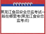 黑龙江食品安全总监考试一般在哪里考(黑龙江食安总监考点)