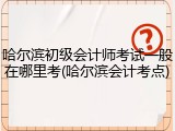 哈尔滨初级会计师考试一般在哪里考(哈尔滨会计考点)