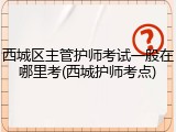 西城区主管护师考试一般在哪里考(西城护师考点)