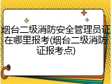 烟台二级消防安全管理员证在哪里报考(烟台二级消防证报考点)