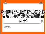 潮州期货从业资格证怎么报名培训费用(期货培训报名费用)