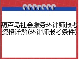 葫芦岛社会服务环评师报考资格详解(环评师报考条件)