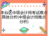 丰台区中级会计师考试难点具体分析(中级会计师难点分析)