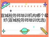 宣城税务师培训机构哪个最好(宣城税务师培训优选)