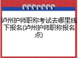 泸州护师职称考试去哪里线下报名(泸州护师职称报名点)
