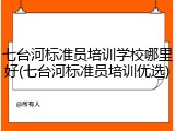 七台河标准员培训学校哪里好(七台河标准员培训优选)