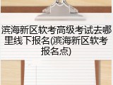 滨海新区软考高级考试去哪里线下报名(滨海新区软考报名点)