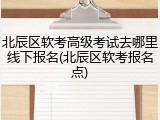 北辰区软考高级考试去哪里线下报名(北辰区软考报名点)