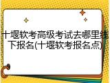 十堰软考高级考试去哪里线下报名(十堰软考报名点)