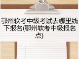 鄂州软考中级考试去哪里线下报名(鄂州软考中级报名点)