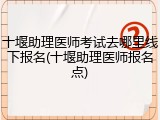 十堰助理医师考试去哪里线下报名(十堰助理医师报名点)