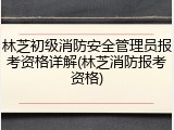 林芝初级消防安全管理员报考资格详解(林芝消防报考资格)