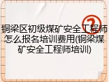 铜梁区初级煤矿安全工程师怎么报名培训费用(铜梁煤矿安全工程师培训)