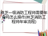 林芝一级消防工程师需要年审吗怎么操作(林芝消防工程师年审流程)
