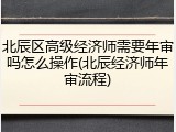 北辰区高级经济师需要年审吗怎么操作(北辰经济师年审流程)