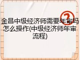 金昌中级经济师需要年审吗怎么操作(中级经济师年审流程)