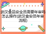 武汉食品安全员需要年审吗怎么操作(武汉食安员年审流程)