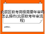 北辰区软考高级需要年审吗怎么操作(北辰软考年审流程)