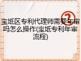 宝坻区专利代理师需要年审吗怎么操作(宝坻专利年审流程)