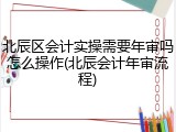 北辰区会计实操需要年审吗怎么操作(北辰会计年审流程)