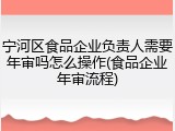 宁河区食品企业负责人需要年审吗怎么操作(食品企业年审流程)